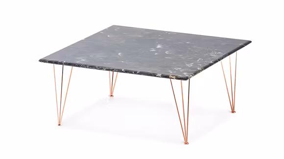 Masuta de cafea Flamingo Square Emperador/Copper 70x70