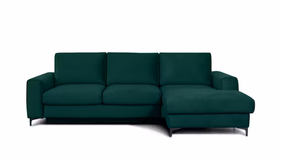 Canapea de colt extensibila Bella Monolith Dark Green S3, dreapta