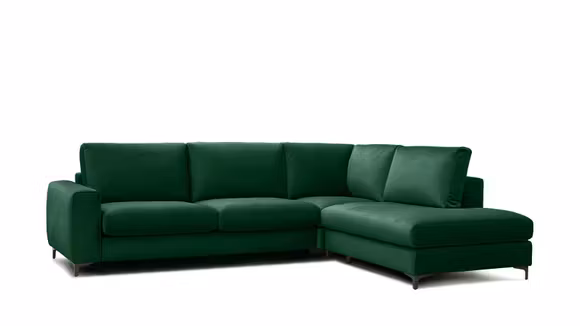 Canapea de colt extensibila Bella Salvador Dark Green S1, dreapta