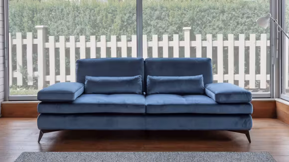 Canapea liniara Serena Velvet Turchese