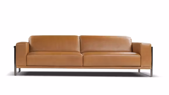 Canapea liniara Bamboo Piele Torello Cognac