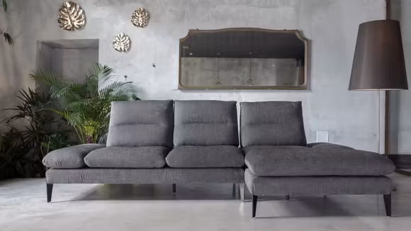 Canapea cu sezlong Monnalisa Focus Grigio, dreapta