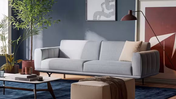 Canapea liniara Dalt 3 locuri Boreo Light Grey