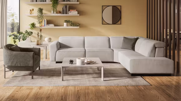 Canapea de colt Modus Sfinge Light Grey, dreapta