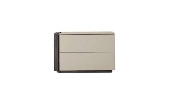 Noptiera Capitol stanga Madreperla + Rovere Moka