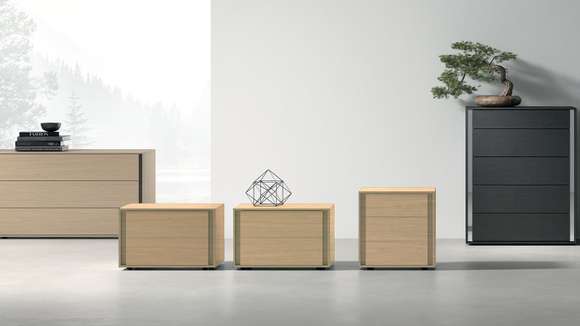 Noptiera VIP, 2 sertare, Sand Oak