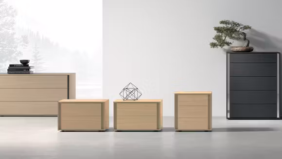 Noptiera VIP, 3 sertare, Sand Oak 