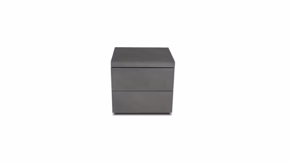 Noptiera Cooper Calce Scura cu design modern si finisaj lemn, dimensiuni 44,6x39,8x42,3 cm