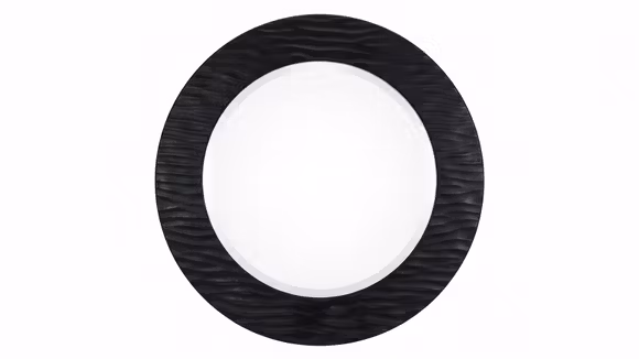 Oglinda Max rotunda D.120 cm, cu structura din sticla texturata si design modern pentru interior.