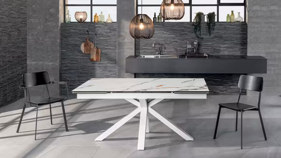 Masa extensibila Ceramica 1 Marmo Calcatta Borghini 160(240)x90 cm