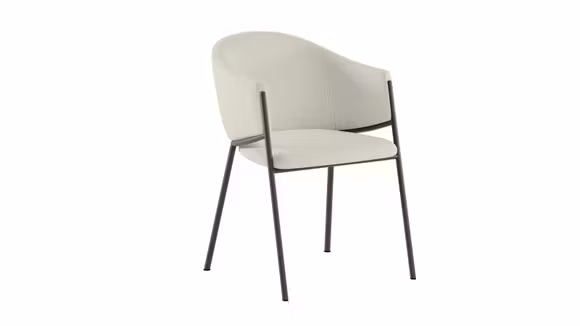 Scaun Medea Boucle Avorio