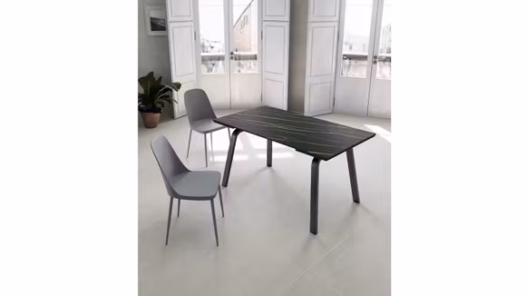 Masa extensibila Dylan Ceramico Marmo Nero