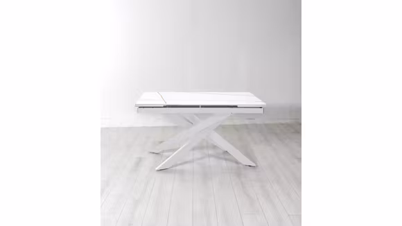 Masa extensibila Ares Marmo Sahara Bianco