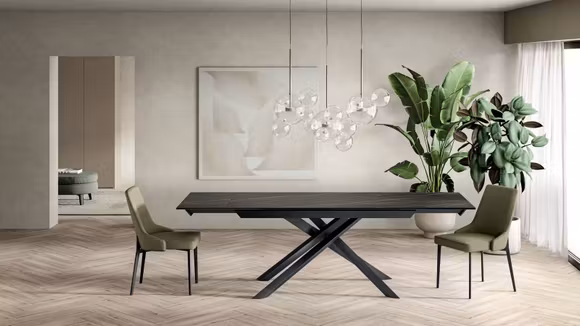 Masa extensibila Cross Ceramico Marmo Portoro