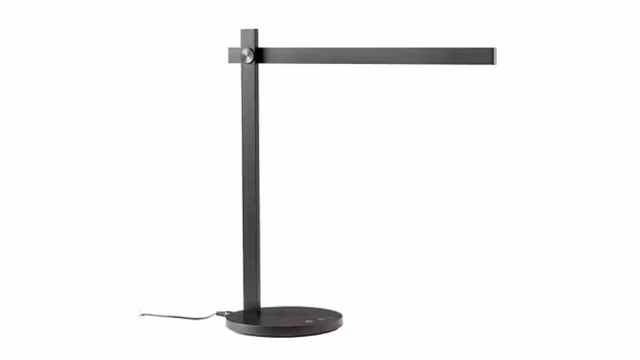 Veioza Omeo Black Matt, cu finisaj negru mat, LED integrat si temperatura de culoare reglabila CCT.