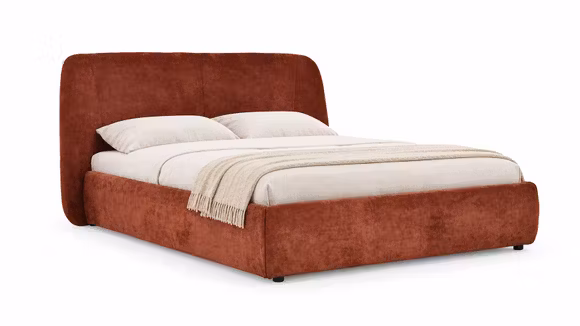 Pat Brayden cu lada depozitare textil Reverb Brick Red 160x200