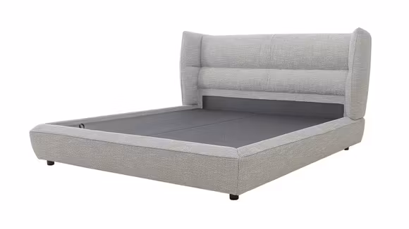 Pat cu lada electrica Merida 180x200 textil Field Grey