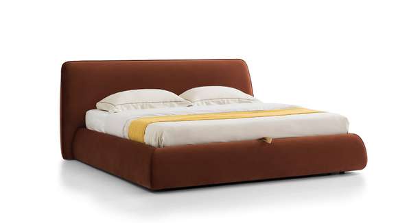 Pat Jayne cu lada depozitare textil Meg Caramel 160x200