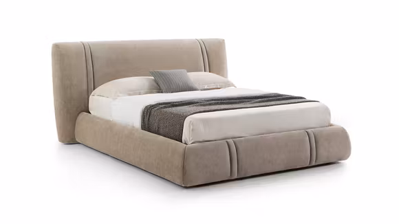Pat Marlene cu lada depozitare textil Judy Beige 180x200