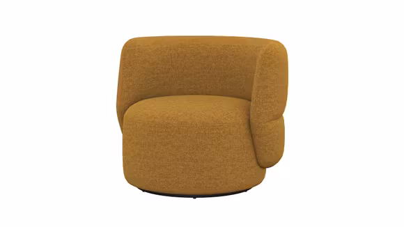 Fotoliu rotativ Pollo textil Honey Yellow