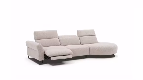 Canapea cu sezlong si recliner Lira textil Verona, dreapta