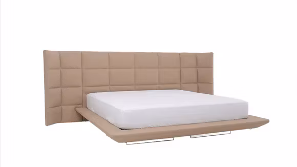 Pat cu baza iluminata Chiton 180x200 Piele Beige
