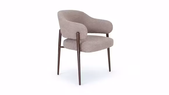 Scaun Belva textil Dansk Dust + Lux Bronze