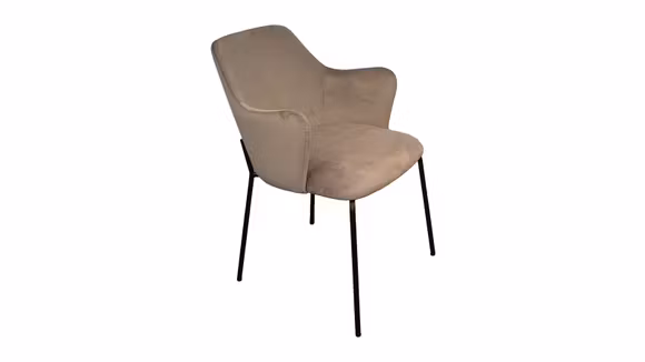 Scaun Cris textil Light Brown