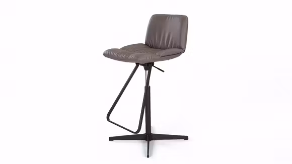 Scaun de bar Axel X Ecopiele Ardesia