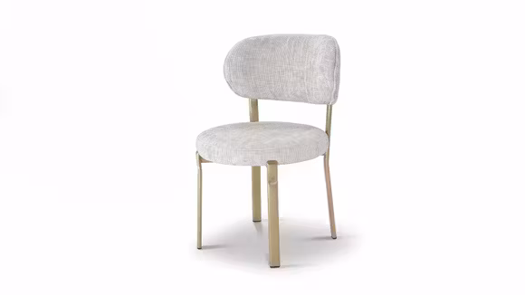Scaun Fermin textil OTE-Wandy 111, structura Champagne Gold