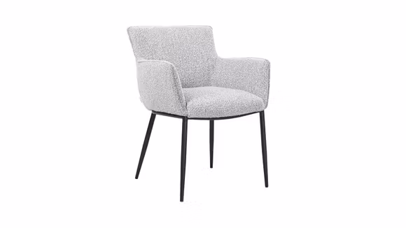 Scaun Georgia cu brate textil Barley Grey