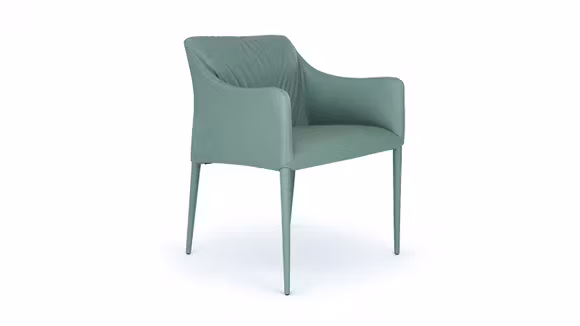 Scaun Isidora piele Verde Salvia
