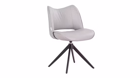 Scaun Memphis rotativ piele Grey - Expus