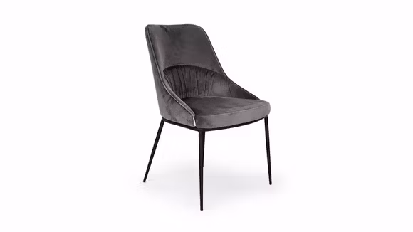 Scaun Mondo Velvet Gri inchis