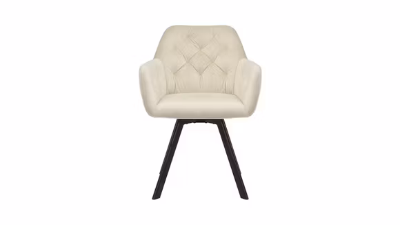 Scaun rotativ Narvi catifea Beige