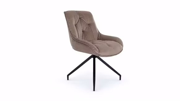 Scaun Rotativ Alea Velvet Bej