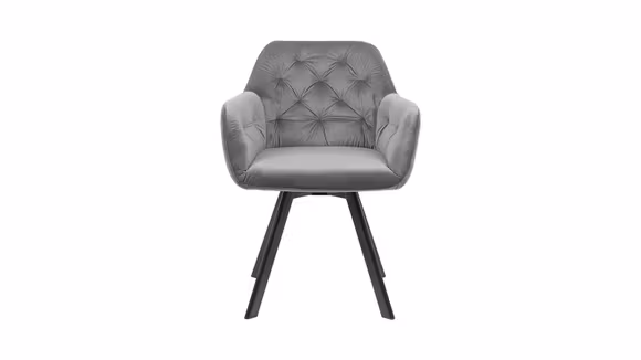 Scaun rotativ Narvi catifea Dark Grey