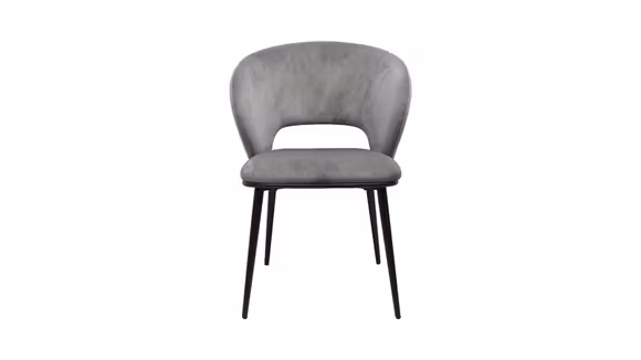 Scaun Savvy catifea Maris Momo Grey
