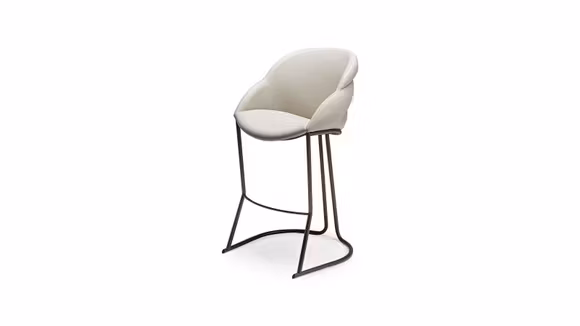 Scaun de bar Camilla ML A piele Oyster