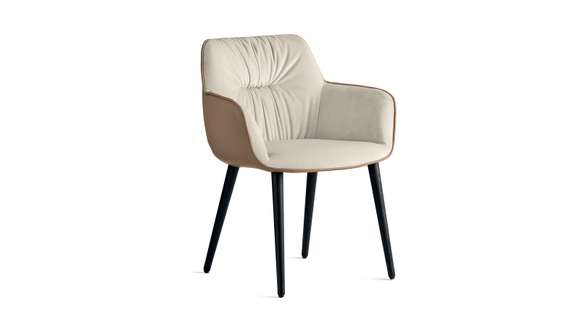 Scaun Cocoon Matt Black/Venice Hemp/Antelope Brown