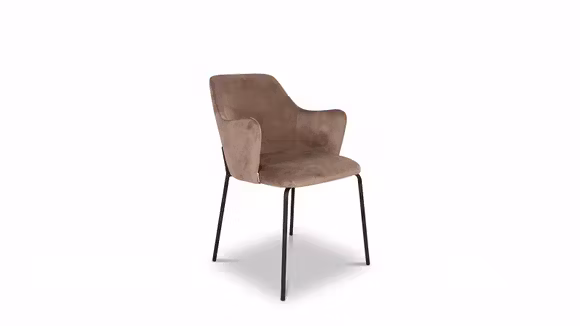 Scaun Cris textil Light Brown