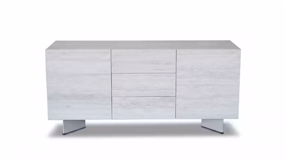 Bufet Serra cu top din ceramica TL-501 si structura metalica Beige, cu design modern pentru living sau dining.