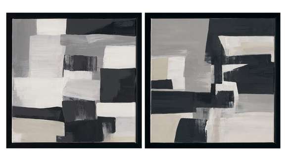 Set 2 Tablouri Dark Shades 40x40