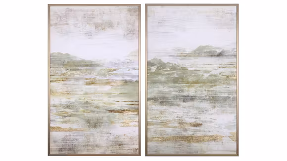 Set 2 Tablouri Golden Mountains 55x90