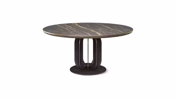 Masa rotunda Soho Premium Ceramica Portoro 160 cm