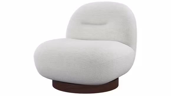 Fotoliu rotativ Sole bouclé White