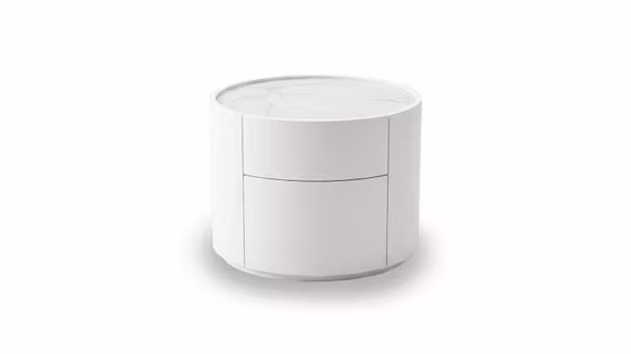 Noptiera Stoccolma Bianco Neve Opaco/Nobilitato Michelangelo
