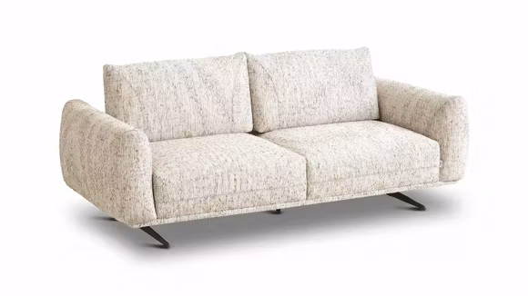 Canapea liniara Stella cu 2 locuri Textil Beige