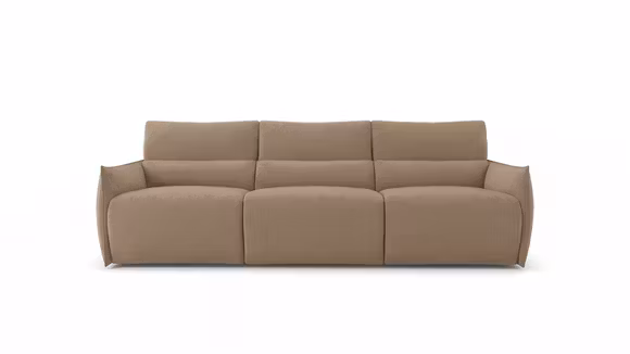 Canapea liniara Stupore 3 locuri textil Taupe