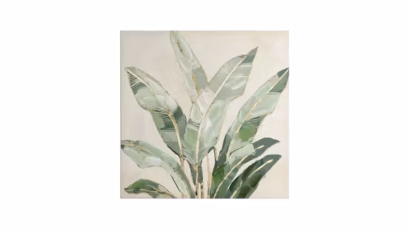Tablou Green Leaves 80x80